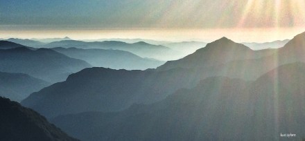 Eleven Ranges Viewpoint, Sequoia National Park, CA. Late afternoon sun. The prequel to the most AMAZING sunset...